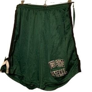 Oswego State Softball Size Adult Medium Green Mesh Shorts